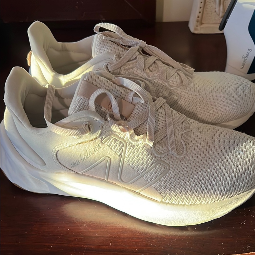 New Balance White Athletic Sneakers